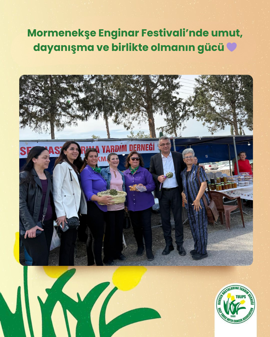 Mormenekşe Mormenekşe Enginar Festivali’nde Kanser Hastalarına Yardım Derneği olarak yerimizi aldık.