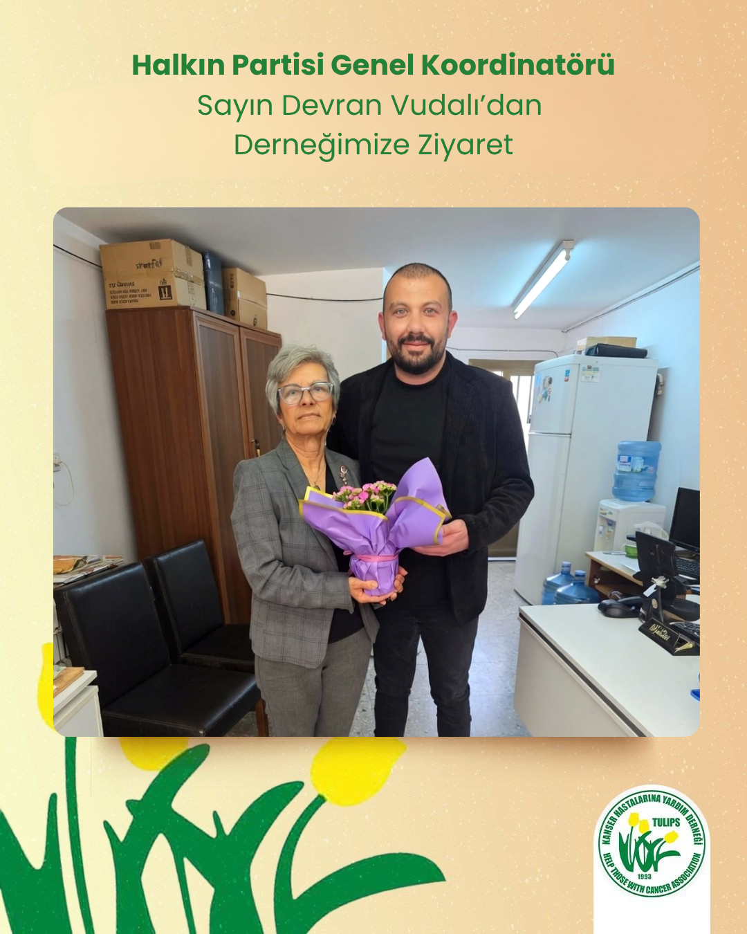 Halkın Partisi Genel Koordinatörü Sayın Devran Vudalı’dan Derneğimize Ziyaret